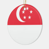 Flag of Singapore セラミックオーナメント (左)