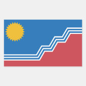 Flag of Sioux Falls, South Dakota 長方形シール (正面)