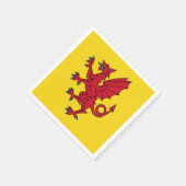 Flag of Somerset Paper Napkins スタンダードカクテルナプキン (角)