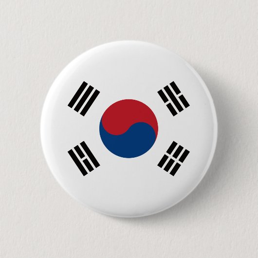 Flag_of_South_Korea 缶バッジ (正面)