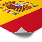 Flag of Spain Poster ポスター (角)