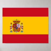Flag of Spain Poster ポスター (正面)