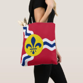 Flag of St. Louis, Missouri Tote Bag トートバッグ (クローズアップ)