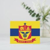 Flag of St Paul, Minnesota Postcard ポストカード (スタンド正面)
