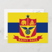 Flag of St Paul, Minnesota Postcard ポストカード (正面/裏面)