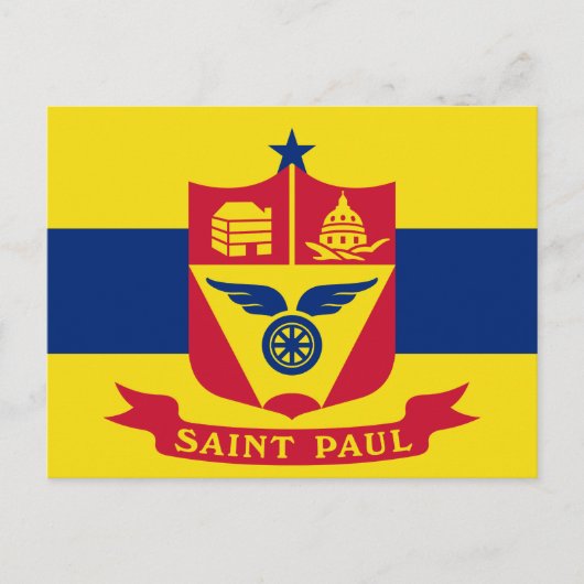 Flag of St Paul, Minnesota Postcard ポストカード (正面)