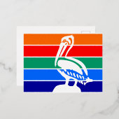 Flag of St. Petersburg, Florida 箔シーズンポストカード (正面/裏面)