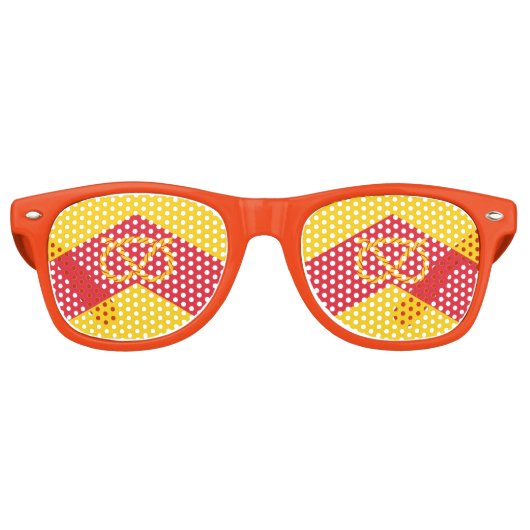 Flag of Staffordshire Retro Sunglasses レトロサングラス (正面)
