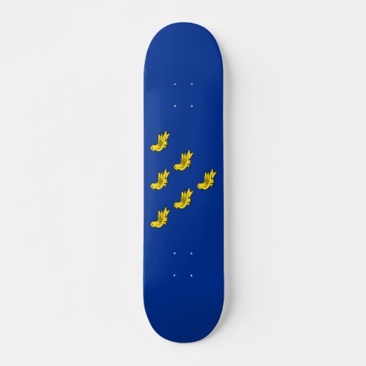 Flag of Sussex Skateboard スケートボード (正面)