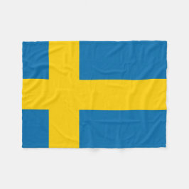 Flag_of_Sweden 6k フリースブランケット