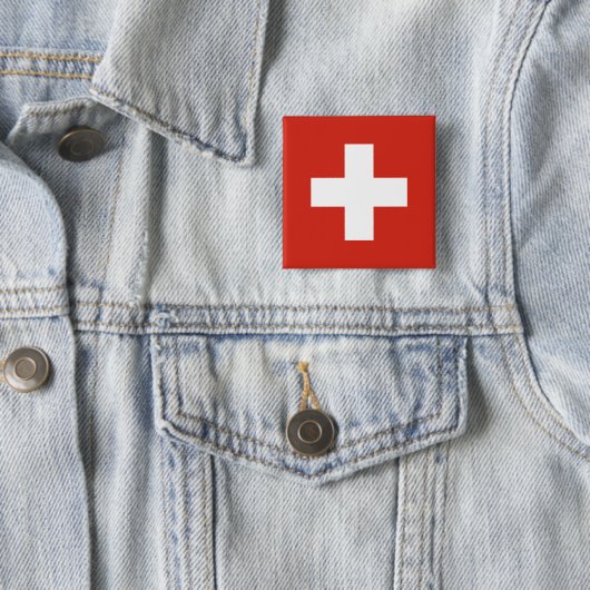 Flag of Switzerland 缶バッジ (インサイチュ)