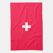 Flag of Switzerland modified – Schweiz – Suisse キッチンタオル (縦)