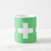 Flag of Switzerland modified – Schweiz – Suisse コーヒーマグカップ (中央)