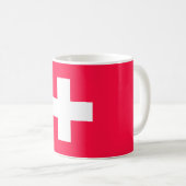 Flag of Switzerland modified – Schweiz – Suisse コーヒーマグカップ (正面右)