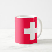 Flag of Switzerland modified – Schweiz – Suisse コーヒーマグカップ (正面右)
