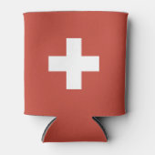 Flag of Switzerland – Schweiz – Suisse – Svizzera 缶クーラー (正面)