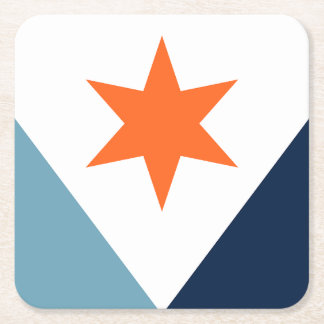 Flag of Syracuse, New York スクエアペーパーコースター