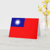 Flag of Taiwan カード (黄色い花)