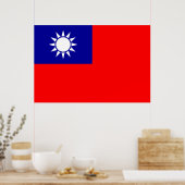 Flag of Taiwan ポスター (キッチン)
