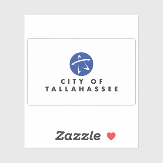 Flag of Tallahassee, Florida, USA シール (シート)