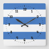 Flag of Tallinn, Estonia Square Wall Clock スクエア壁時計 (正面)