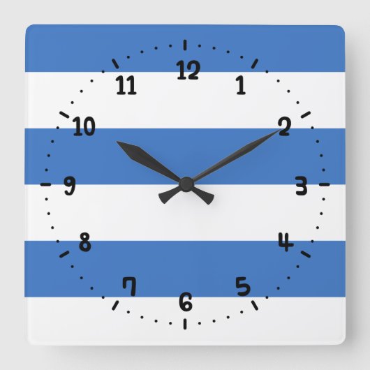 Flag of Tallinn, Estonia Square Wall Clock スクエア壁時計 (正面)
