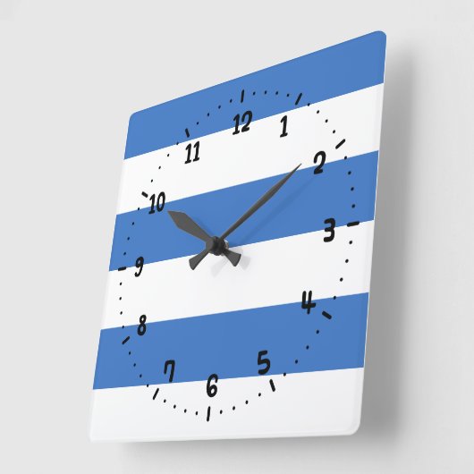Flag of Tallinn, Estonia Square Wall Clock スクエア壁時計 (傾斜)