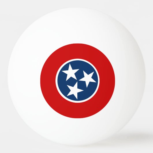 Flag of Tennessee 卓球ボール (正面)