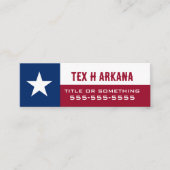 Flag of Texas スキニー名刺 (正面)