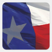 Flag of Texas Pop Art スクエアシール (正面)