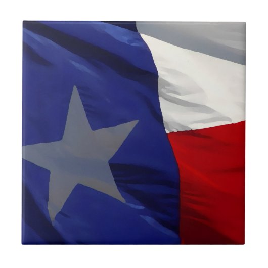 Flag of Texas Pop Art タイル (正面)