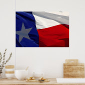 Flag of Texas Pop Art ポスター (キッチン)
