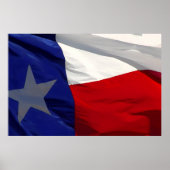 Flag of Texas Pop Art ポスター (正面)