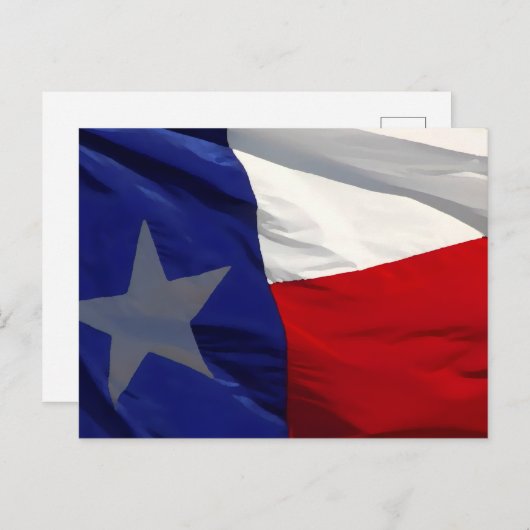 Flag of Texas Pop Art ポストカード (正面/裏面)