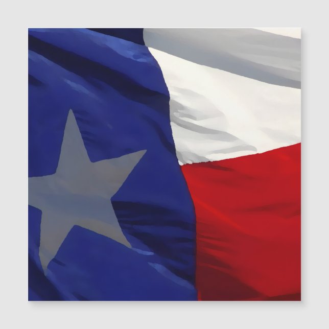 Flag of Texas Pop Art Magnetic Card (正面)