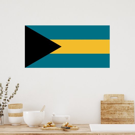 Flag of the Bahamas ポスター (キッチン)