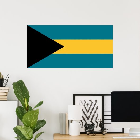 Flag of the Bahamas ポスター (ホームオフィス)