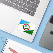 Flag of the Bomet County, Republic of Kenya シール (ノートパソコンとiPhone)