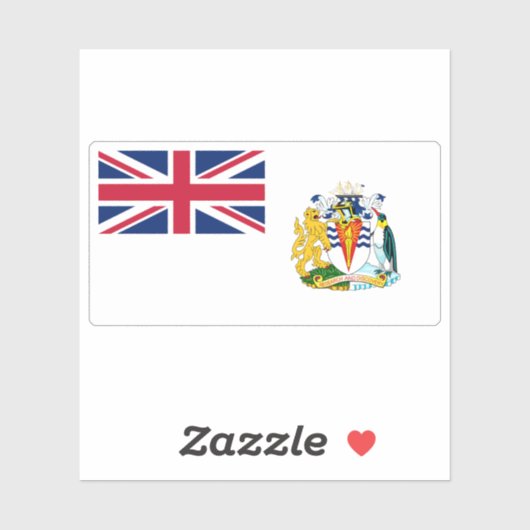 Flag of the British Antarctic Territory, Overseas  シール (シート)