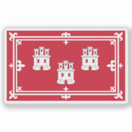 Flag of the city of Aberdeen, Scotland シール