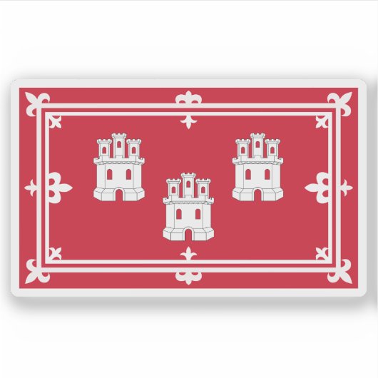 Flag of the city of Aberdeen, Scotland シール (正面)