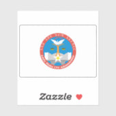 Flag of the city of Addis Ababa, Ethiopia シール (シート)