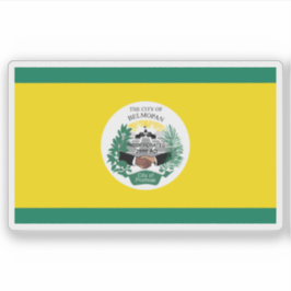 Flag of the city of Belmopan, Belize シール