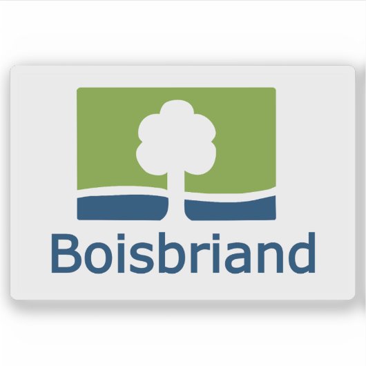 Flag of the city of Boisbriand, Quebec, Canada シール (正面)