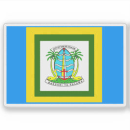 Flag of the city of Dar es Salaam, Tanzania シール