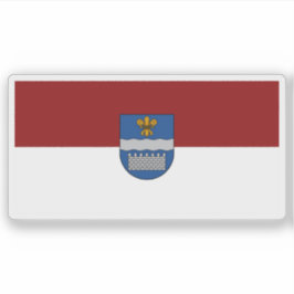 Flag of the city of Daugavpils, Latvia シール