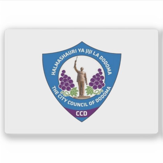 Flag of the city of Dodoma, Tanzania シール (正面)