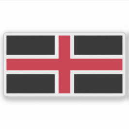 Flag of the city of Durham, England シール