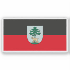 Flag of the city of Jēkabpils, Latvia シール