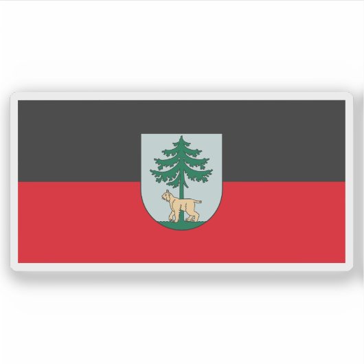 Flag of the city of Jēkabpils, Latvia シール (正面)